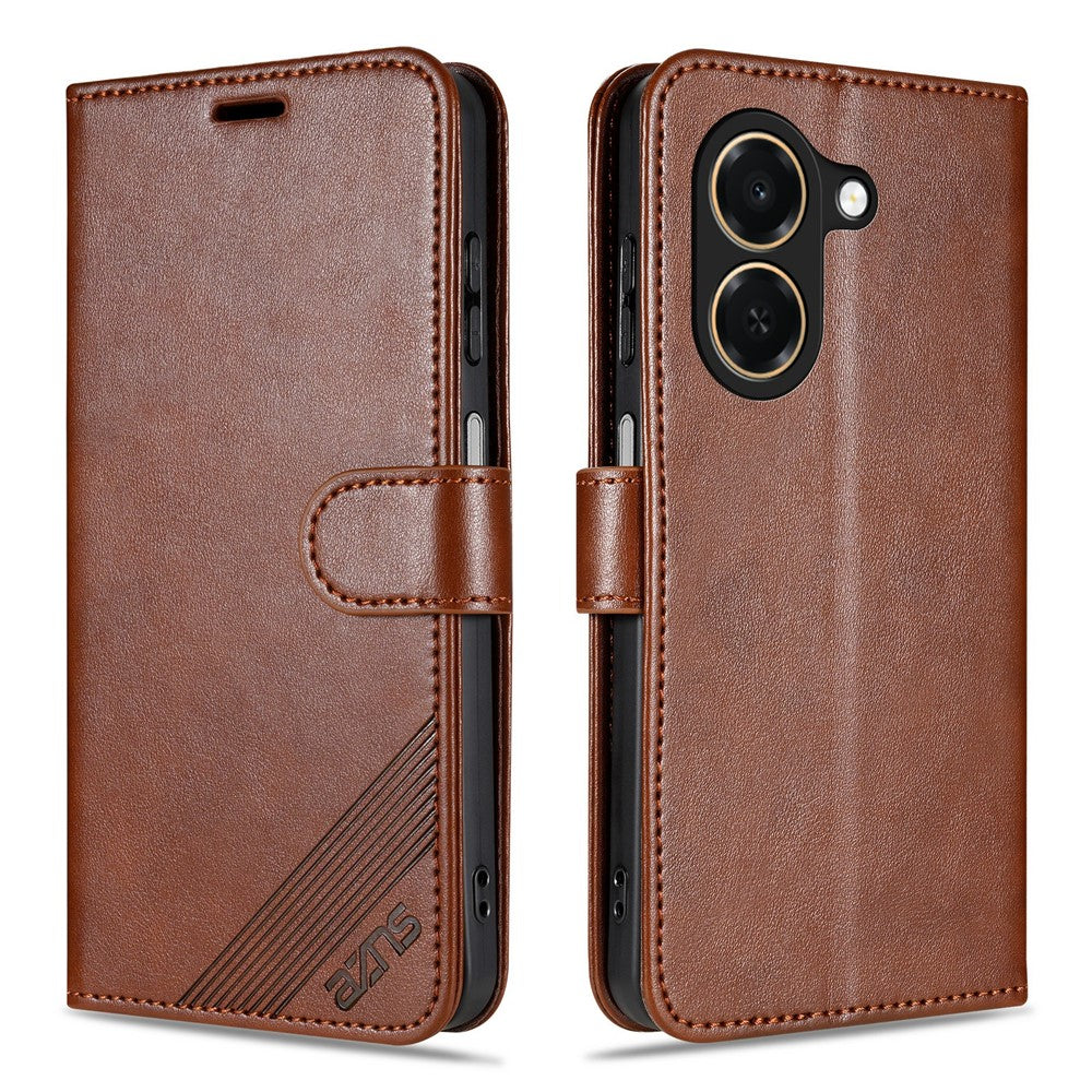 AZNS For Honor Play 80 Plus 5G Case Anti-Scratch PU Leather Stand Wallet Phone Cover