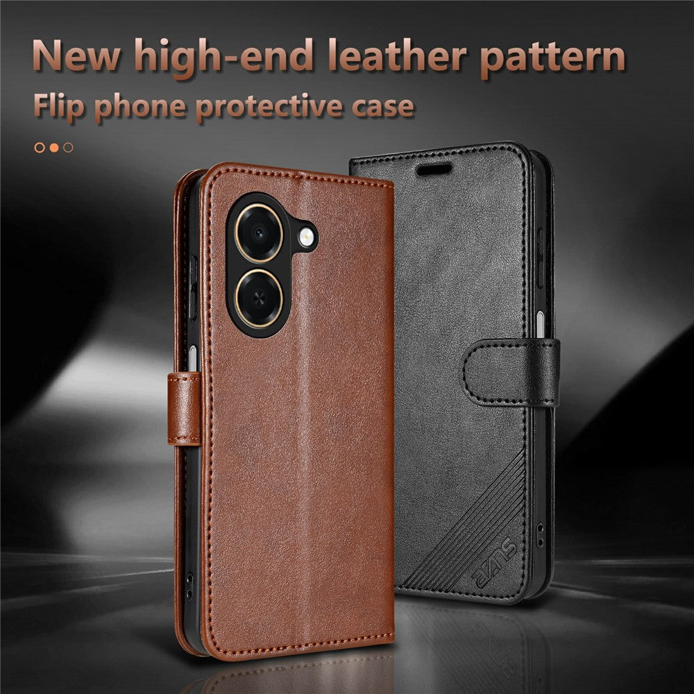 AZNS For Honor Play 80 Plus 5G Case Anti-Scratch PU Leather Stand Wallet Phone Cover