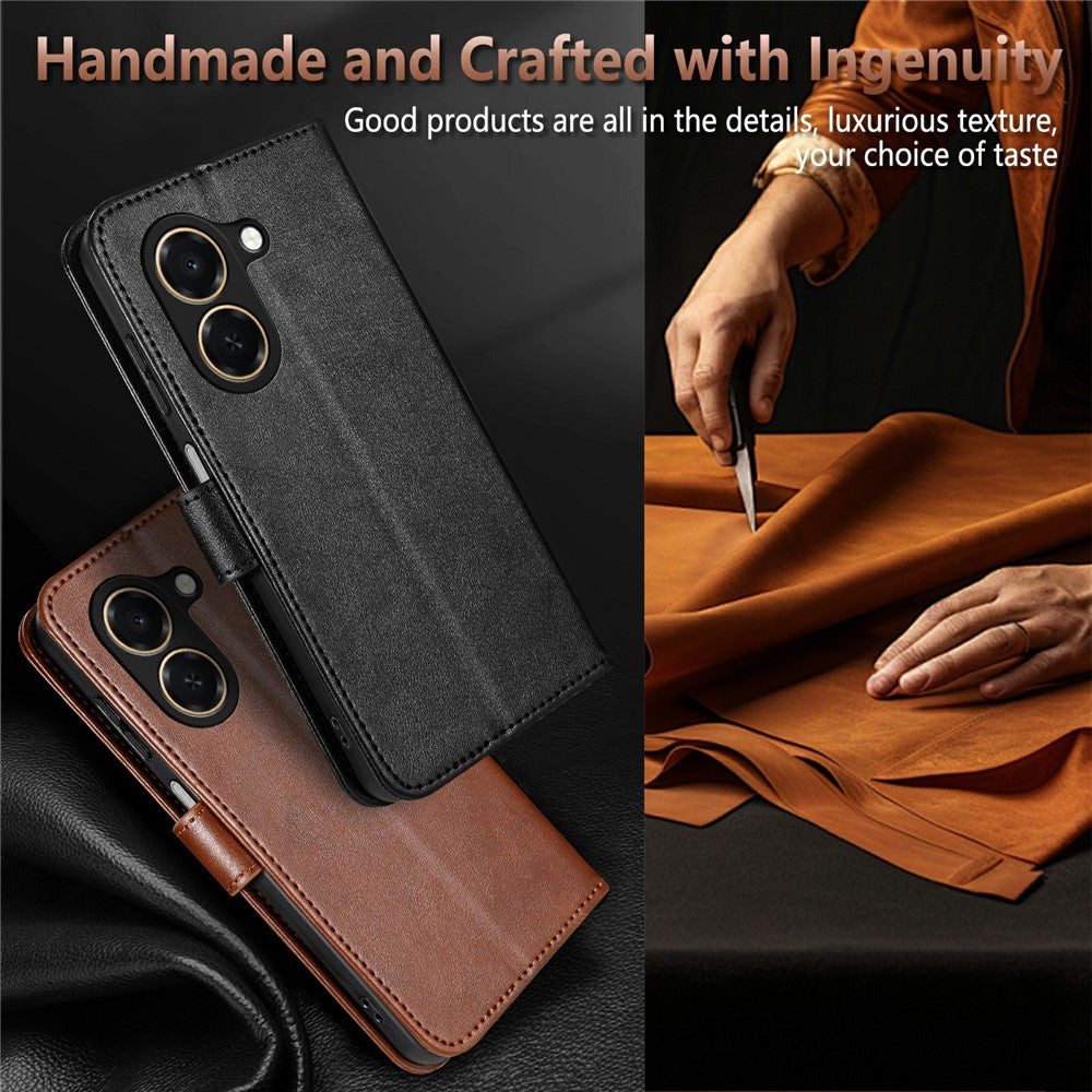 AZNS For Honor Play 80 Plus 5G Case Anti-Scratch PU Leather Stand Wallet Phone Cover