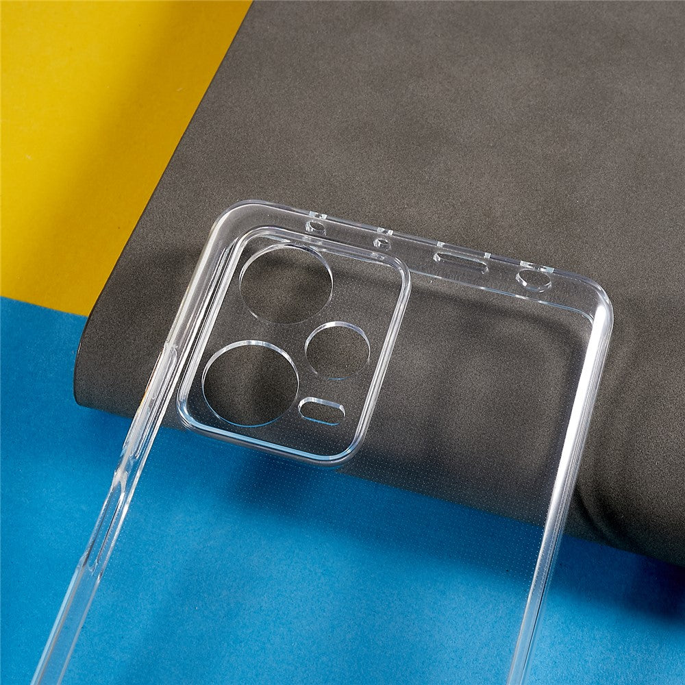 Protective Cell Phone Cover For Xiaomi Redmi Note 12 Pro+ 5G 2.0mm Thickness Watermark-Free Transparent TPU Phone Case
