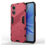 Hard PC Soft TPU Shockproof Case for Oppo A17 4G, Drop-proof Kickstand Protective Phone Cover