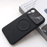 For Xiaomi Redmi K90 Max 5G Magnetic Case Precise Cutouts X-Patterned PU Leather PC TPU Phone Cover