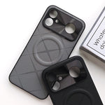 For Xiaomi Redmi K90 Max 5G Magnetic Case Precise Cutouts X-Patterned PU Leather PC TPU Phone Cover