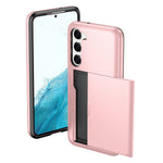For Samsung Galaxy S23+ Mobile Phone Case TPU + PC Scratch-resistant Back Cover with Slide Card Holder