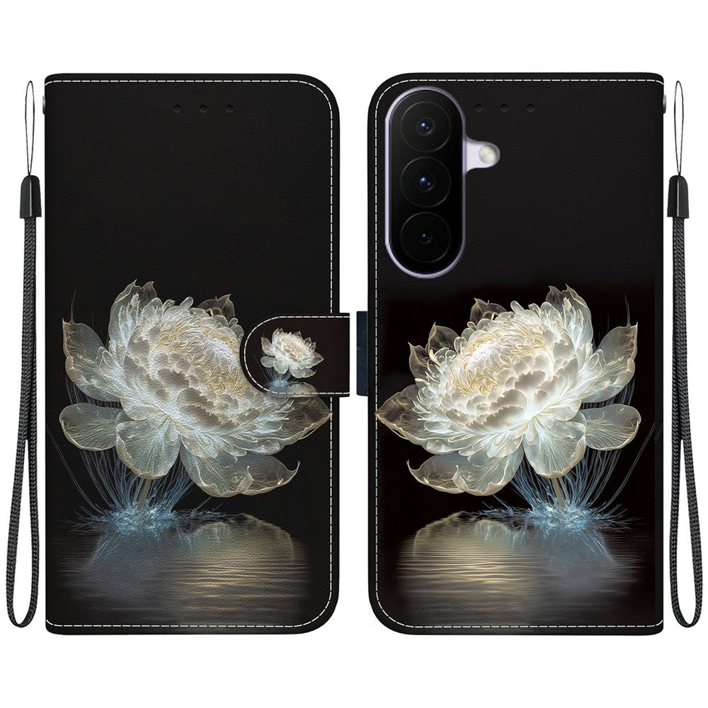 For Samsung Galaxy A27 5G Wallet Phone Case Anti-Drop Pattern Printing Leather Flip Cover with Strap