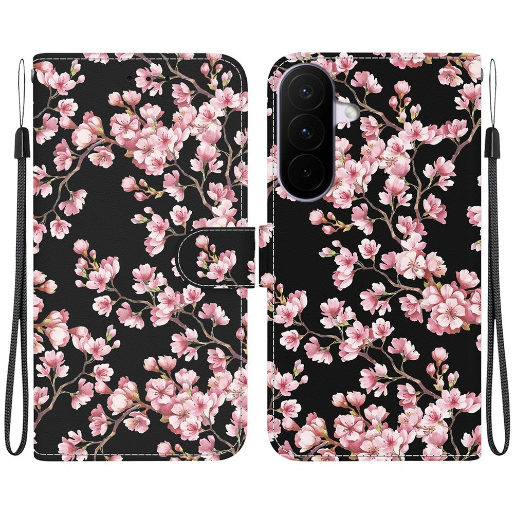 For Samsung Galaxy A27 5G Wallet Phone Case Anti-Drop Pattern Printing Leather Flip Cover with Strap