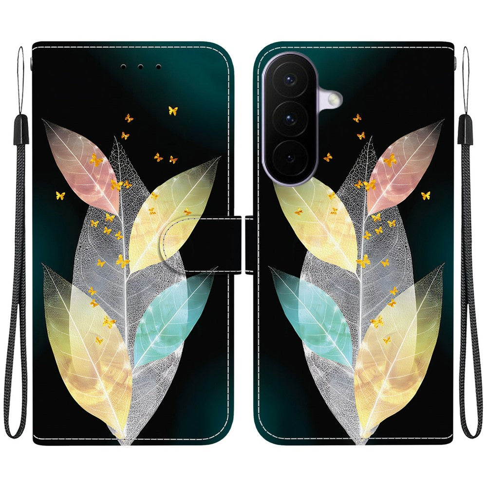For Samsung Galaxy A27 5G Case Pattern Printing Leather Flip Wallet Phone Cover with Lanyard