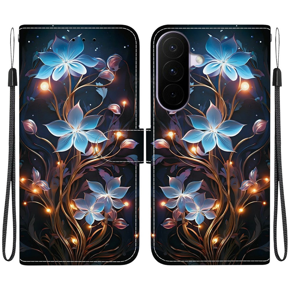 For Samsung Galaxy A27 5G Case Pattern Printing Leather Flip Wallet Phone Cover with Lanyard