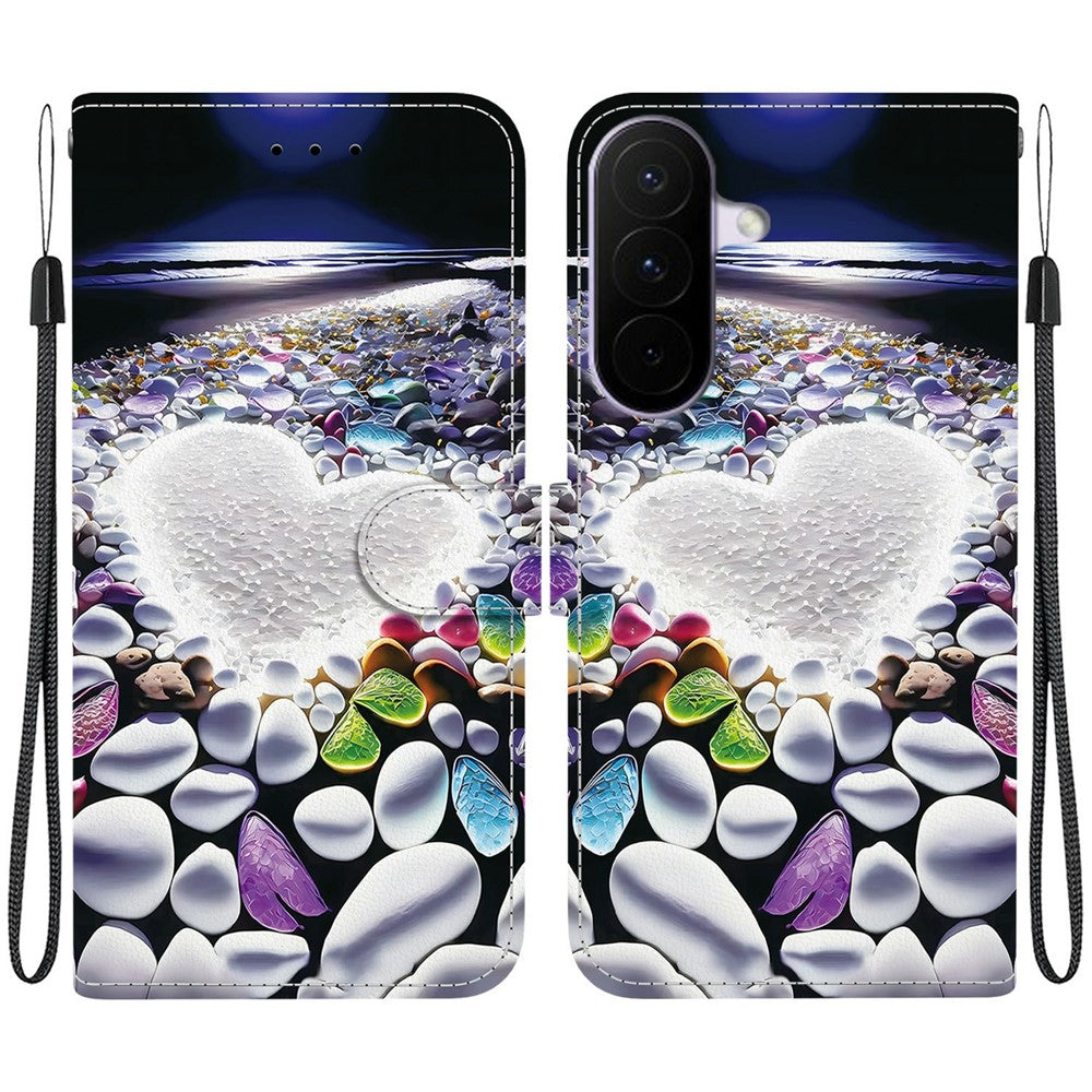 For Samsung Galaxy A27 5G Case Pattern Printing Leather Flip Wallet Phone Cover with Lanyard