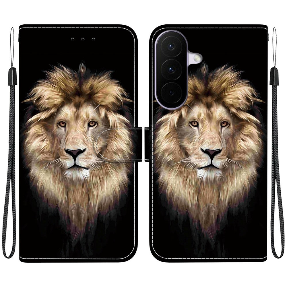 For Samsung Galaxy A27 5G Case Pattern Printing Leather Flip Wallet Phone Cover with Lanyard