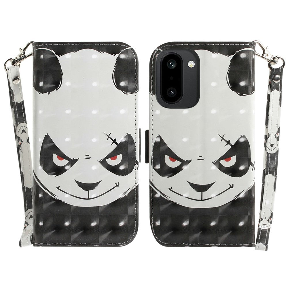Phone Case For OnePlus Ace 6 5G / Ace 6T 5G / 15R 5G Pattern Printing Leather Wallet Cover with Wrist Strap