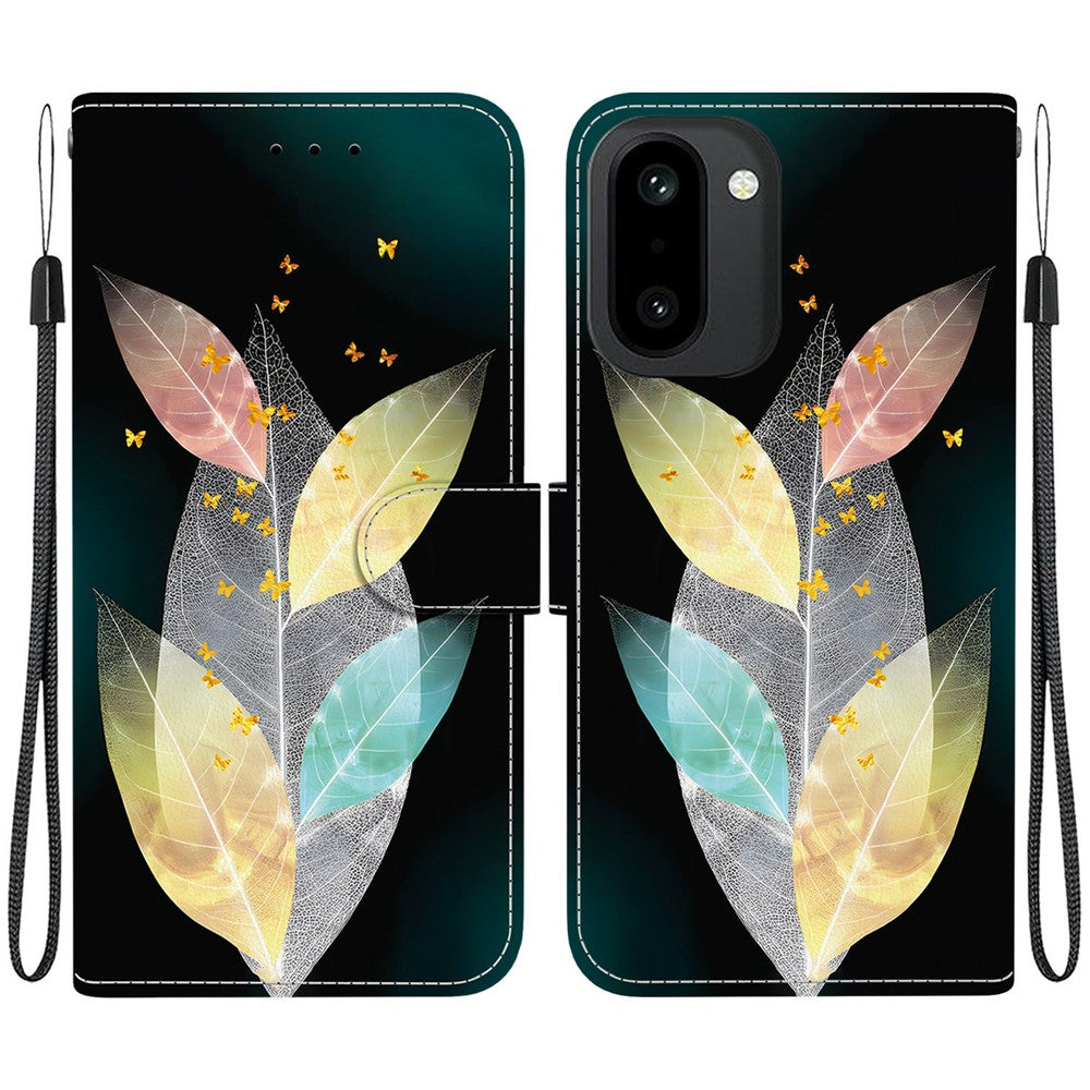 For OnePlus 15R 5G  /  Ace 6 5G  /  Ace 6T 5G Case Pattern Printing Leather Flip Wallet Phone Cover with Lanyard