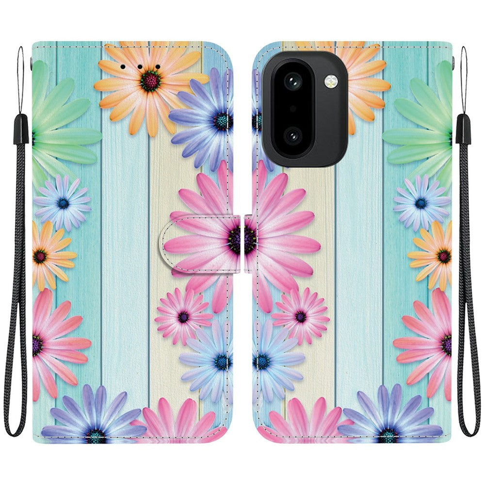 For OnePlus 15R 5G  /  Ace 6 5G  /  Ace 6T 5G Case Pattern Printing Leather Flip Wallet Phone Cover with Lanyard