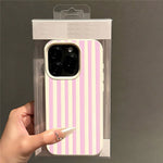For iPhone 15 Plus / 14 Plus Case Vertical Stripe TPU Slim Protective Phone Cover