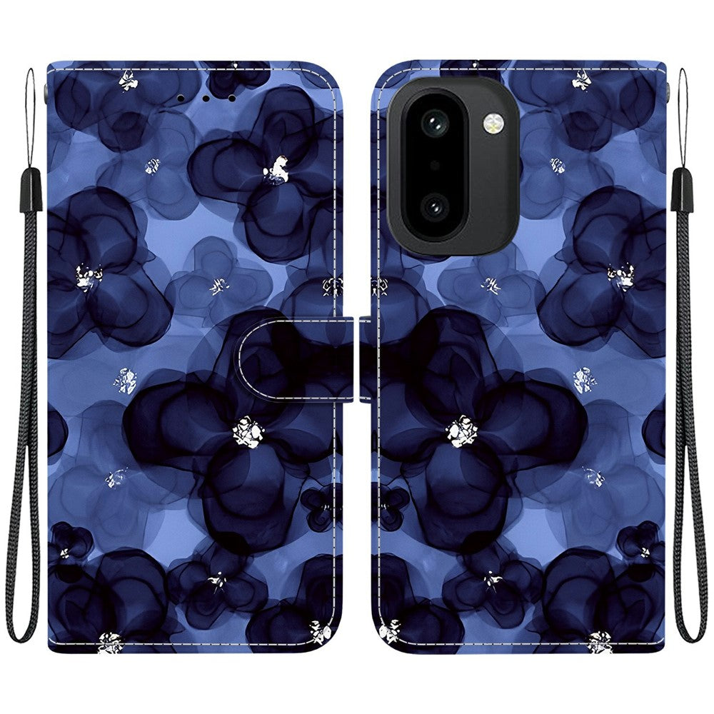 Plånboksfodral för OnePlus Ace 6 5G / Ace 6T 5G / 15R 5G Mönstertryck Läderfodral med Stativ och Rem