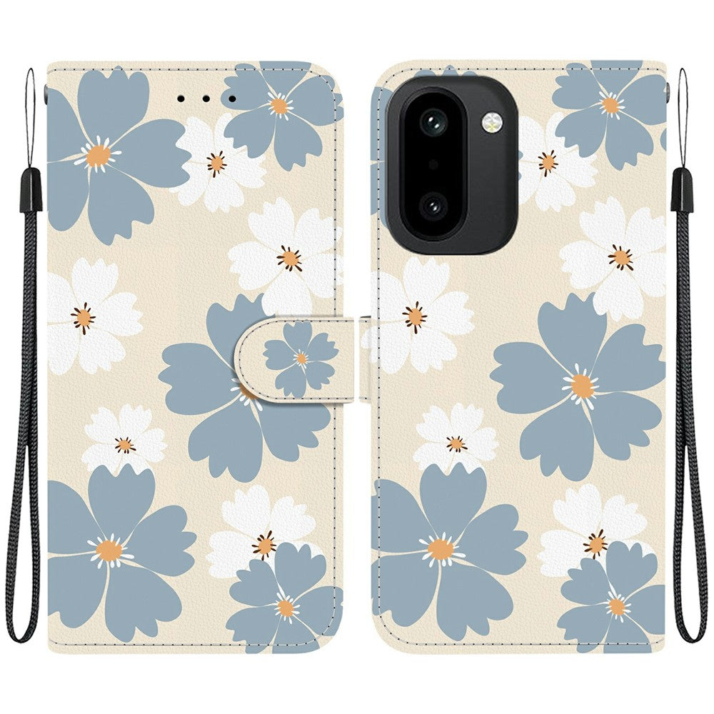 Plånboksfodral för OnePlus Ace 6 5G / Ace 6T 5G / 15R 5G Mönstertryck Läderfodral med Stativ och Rem