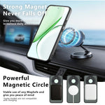Matte Skin-touch Magnetic Case For Honor X70 5G / X9d 5G / Magic8 Lite 5G , 360° Rotating Kickstand Shockproof TPU + PC Phone Cover