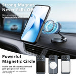 For Xiaomi 17T Pro Matte Skin-touch Magnetic Case 360° Rotating Kickstand Shockproof TPU + PC Phone Cover