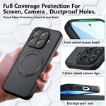 For Xiaomi 17T Pro Matte Skin-touch Magnetic Case 360° Rotating Kickstand Shockproof TPU + PC Phone Cover
