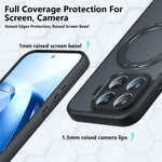 For Xiaomi 17T Pro Matte Skin-touch Magnetic Case 360° Rotating Kickstand Shockproof TPU + PC Phone Cover