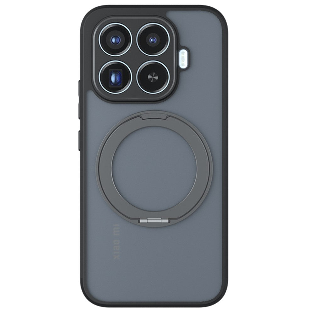For Xiaomi 17T Pro Matte Skin-touch Magnetic Case 360° Rotating Kickstand Shockproof TPU + PC Phone Cover