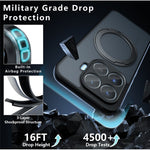For Xiaomi 17T Pro Matte Skin-touch Magnetic Case 360° Rotating Kickstand Shockproof TPU + PC Phone Cover