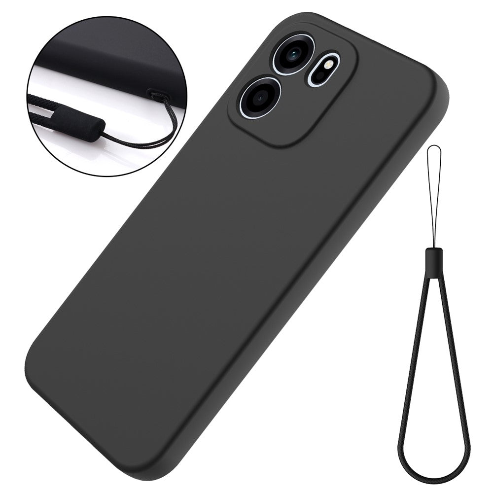 For OnePlus Nord CE6 5G Liquid Silicone Case Phone Back Cover with Hand Strap