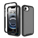 For iPhone 17e / 16e Case Translucent Matte Anti-Fingerprint PC + TPU 2 in 1 Phone Protective Cover