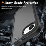 For iPhone 17e / 16e Case Translucent Matte Anti-Fingerprint PC + TPU 2 in 1 Phone Protective Cover
