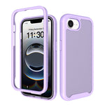 For iPhone 17e / 16e Case Translucent Matte Anti-Fingerprint PC + TPU 2 in 1 Phone Protective Cover
