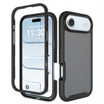 For iPhone Air Case Translucent Matte Anti-Fingerprint PC + TPU 2 in 1 Phone Protective Cover