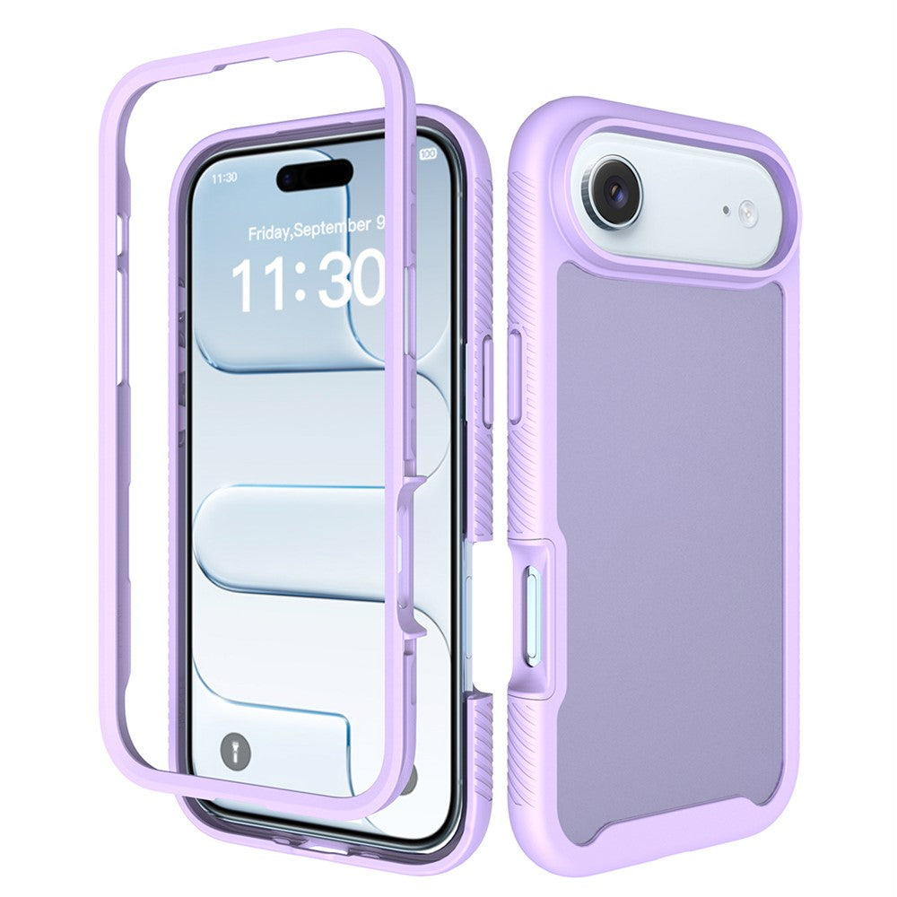 For iPhone Air Case Translucent Matte Anti-Fingerprint PC + TPU 2 in 1 Phone Protective Cover