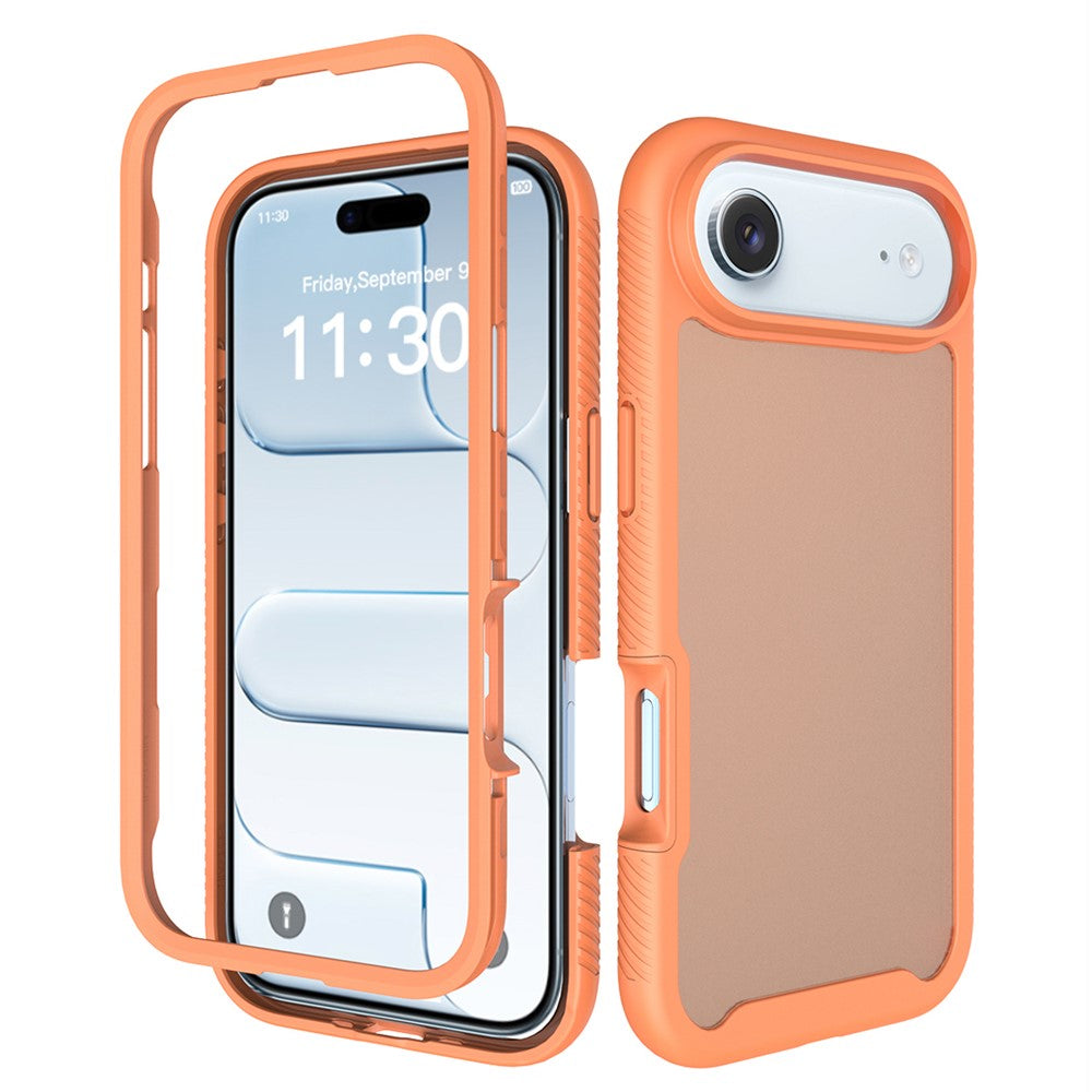 For iPhone Air Case Translucent Matte Anti-Fingerprint PC + TPU 2 in 1 Phone Protective Cover