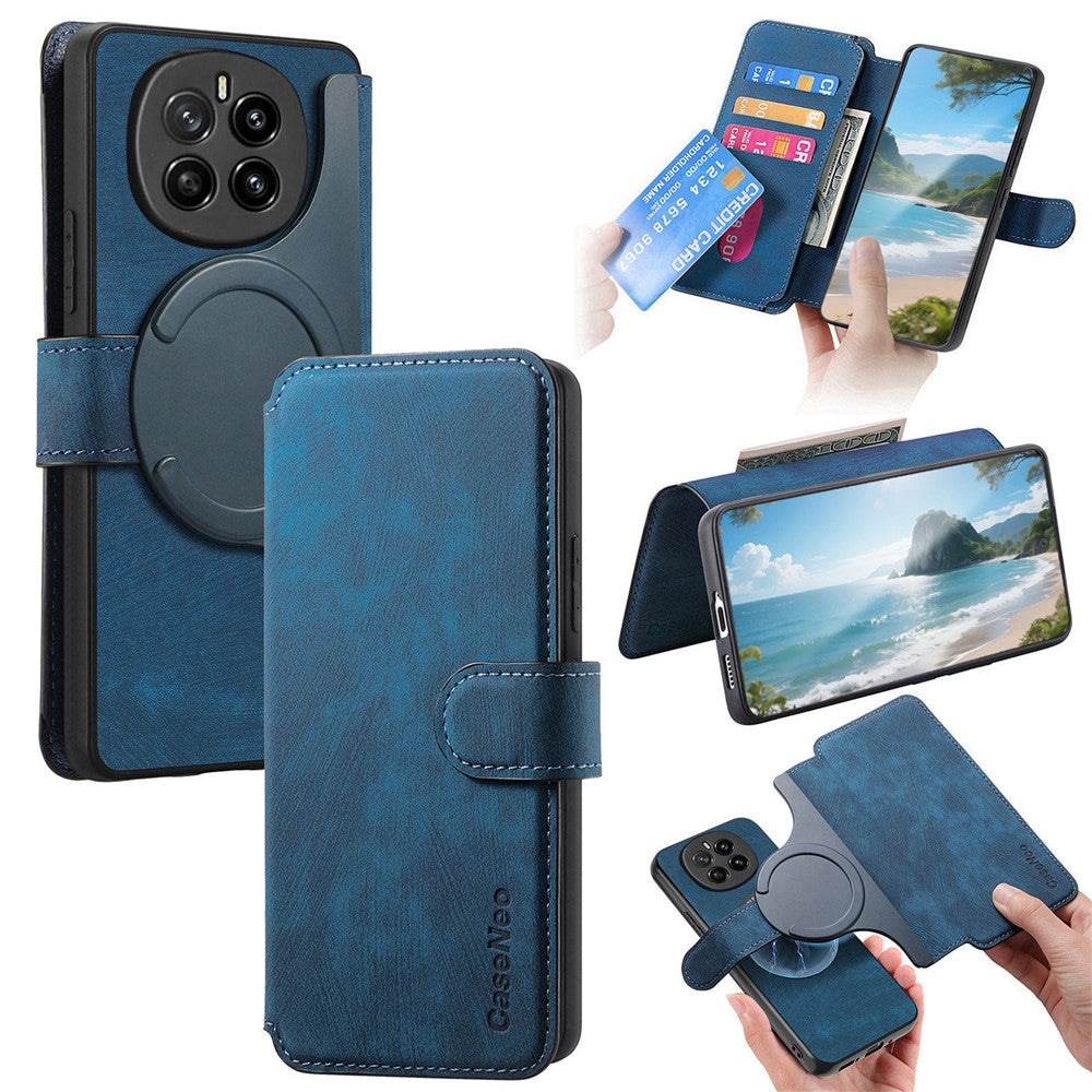 CASENEO MW-03 for Honor Magic7 Pro 5G Magnetic Case Detachable Leather Phone Wallet Cover
