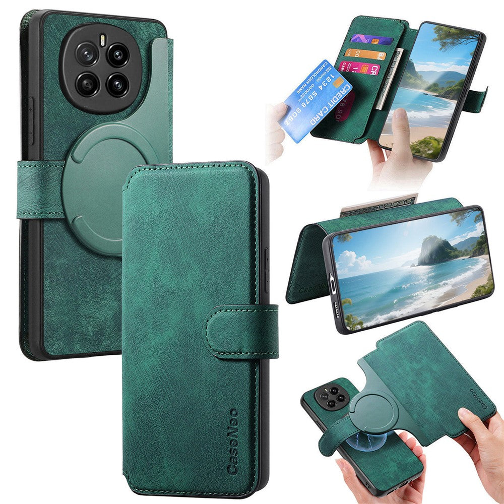 CASENEO MW-03 for Honor Magic7 Pro 5G Magnetic Case Detachable Leather Phone Wallet Cover