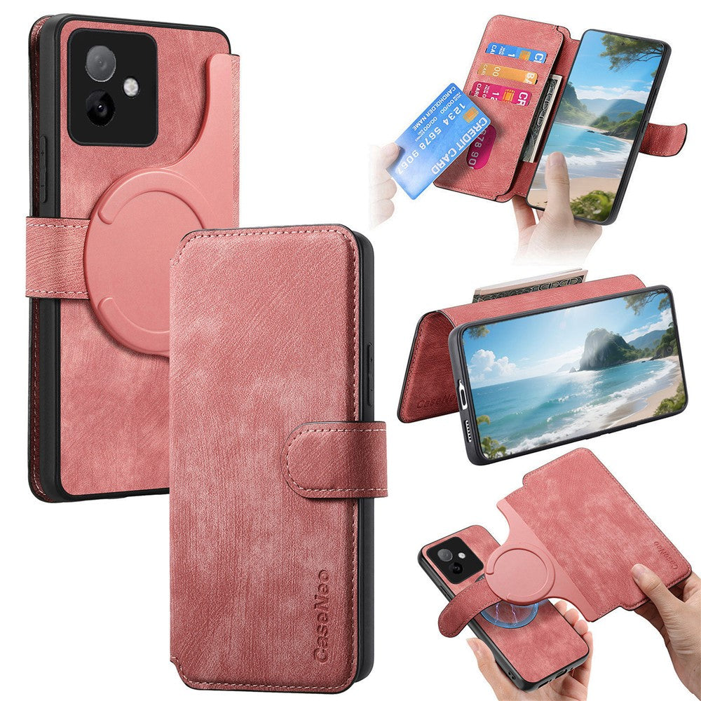 CASENEO MW-03 for Honor X60 GT 5G Magnetic Case Detachable Leather Phone Wallet Cover