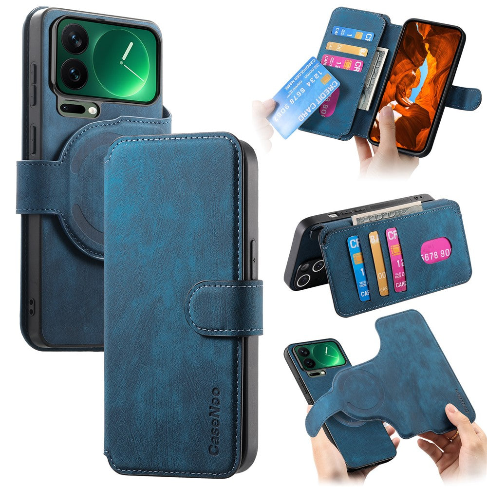 CASENEO MW-03 for Xiaomi 17 Pro Max Magnetic Case Detachable Leather Phone Wallet Cover