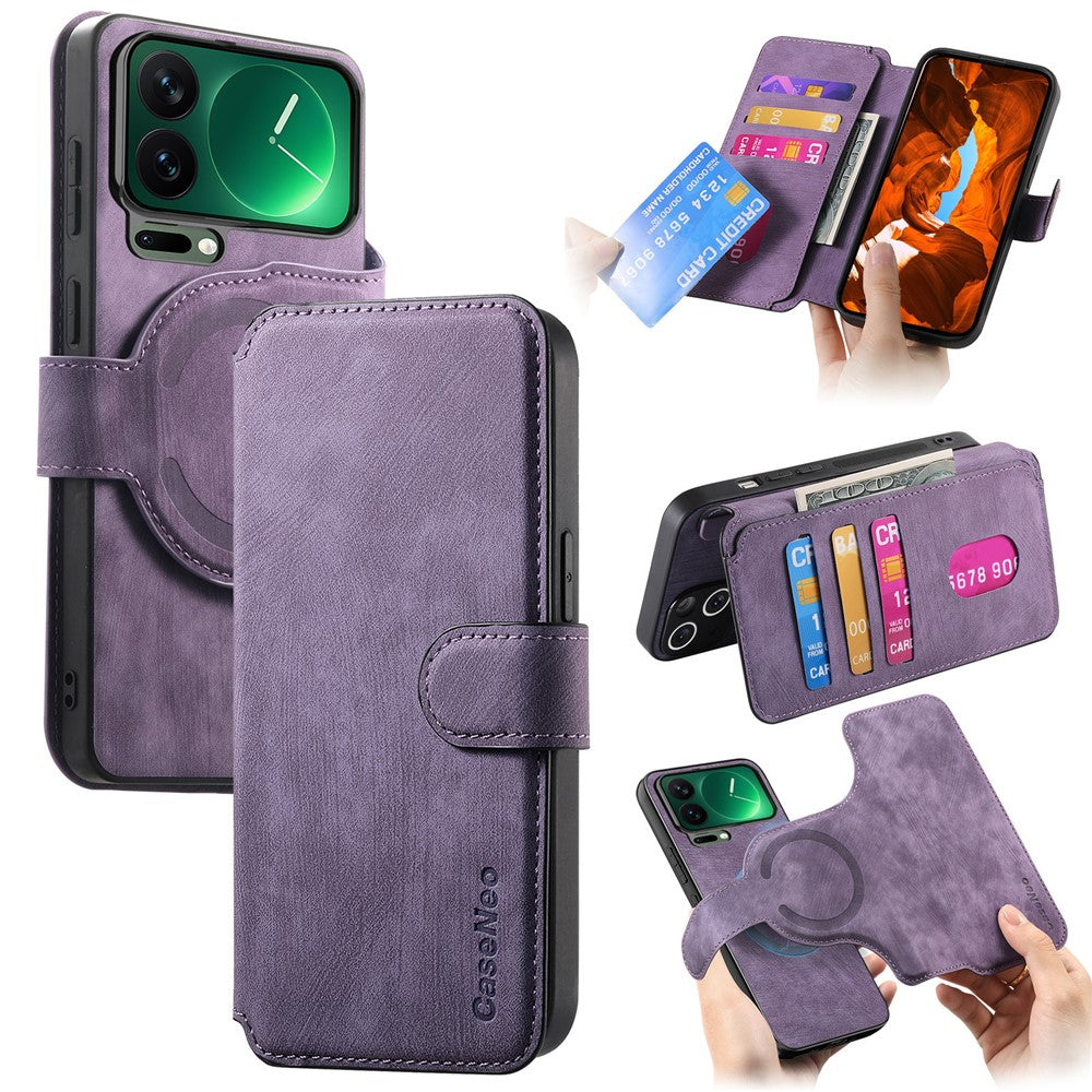 CASENEO MW-03 for Xiaomi 17 Pro Max Magnetic Case Detachable Leather Phone Wallet Cover