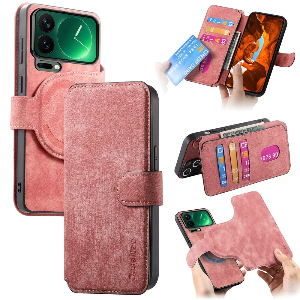 CASENEO MW-03 for Xiaomi 17 Pro Max Magnetic Case Detachable Leather Phone Wallet Cover