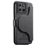 Motorola Edge 70 Fusion 5G / Edge 70 Fusion+ 5G magnetiskt fodral RFID-blockerande avtagbart plånboksställ tygtexturerat läderfodral