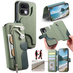 For Realme 16 Pro+ 5G Magnetic Case RFID Blocking Detachable Wallet Stand Cloth Texture Leather Phone Cover