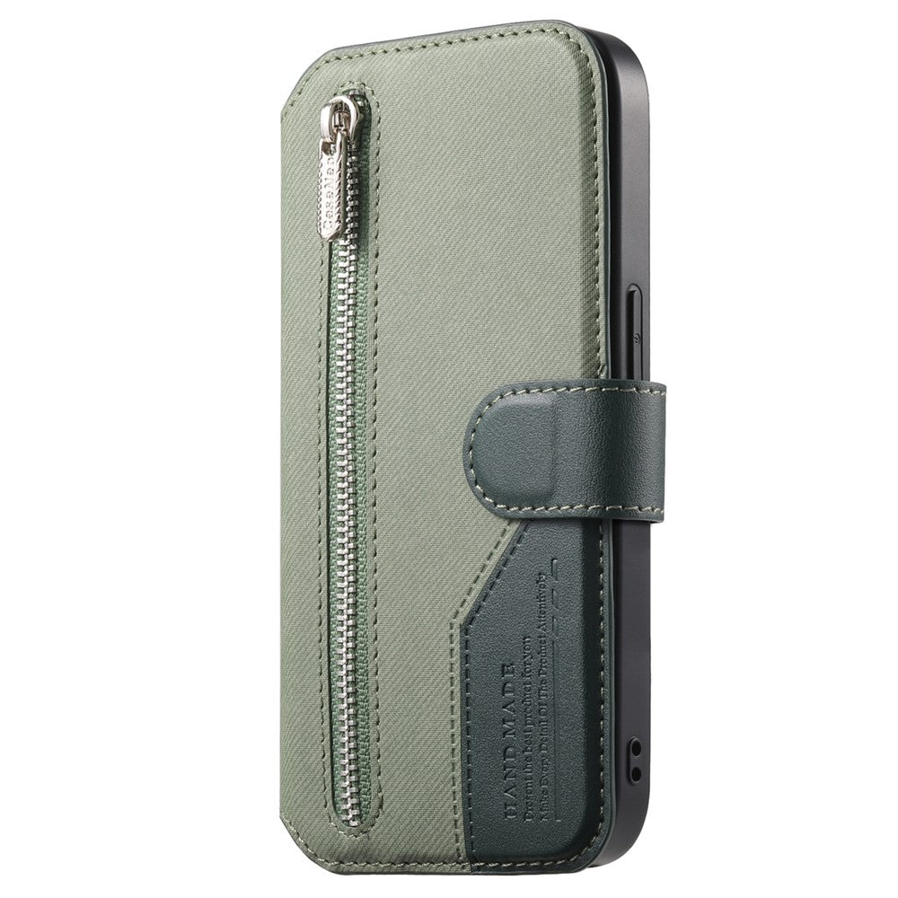For Realme 16 Pro+ 5G Magnetic Case RFID Blocking Detachable Wallet Stand Cloth Texture Leather Phone Cover