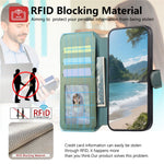 For Realme 16 Pro+ 5G Magnetic Case RFID Blocking Detachable Wallet Stand Cloth Texture Leather Phone Cover