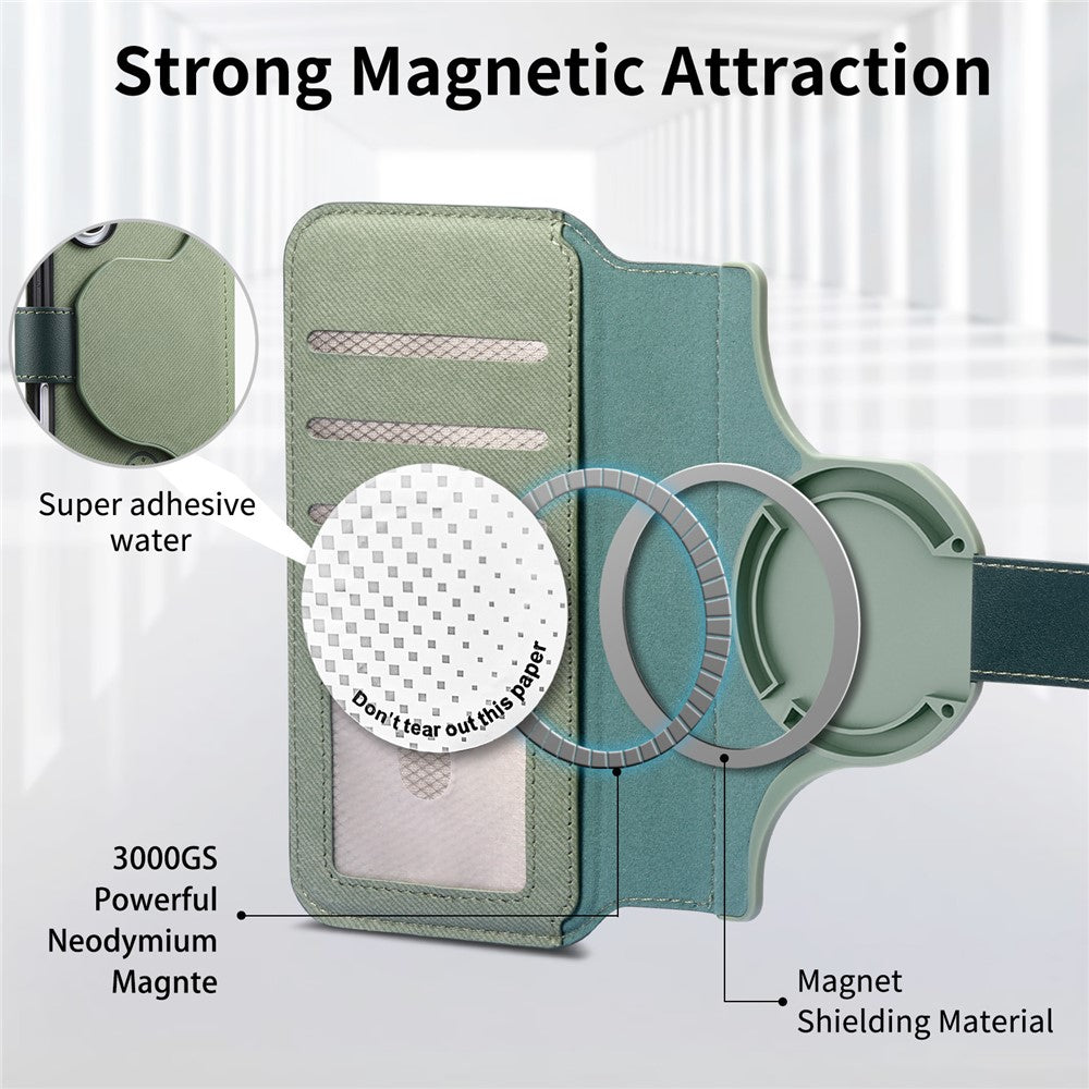 For Realme 16 Pro+ 5G Magnetic Case RFID Blocking Detachable Wallet Stand Cloth Texture Leather Phone Cover