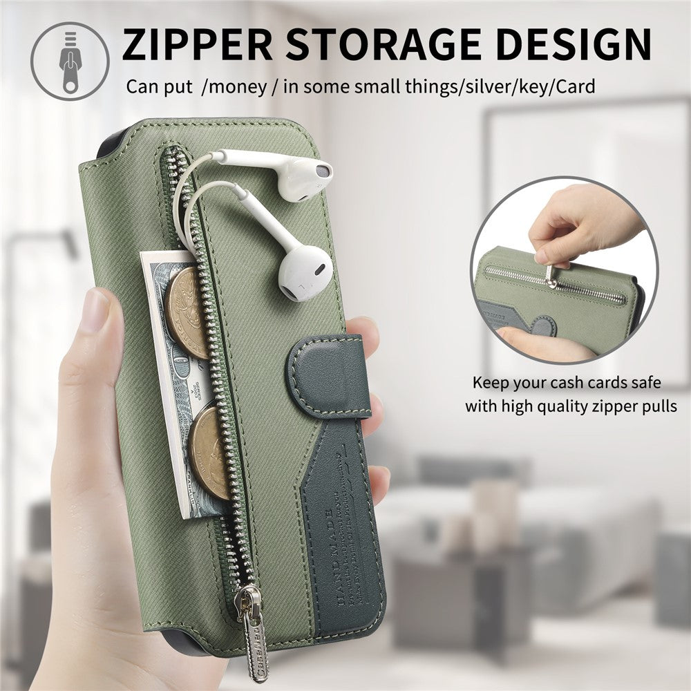 For Realme 16 Pro+ 5G Magnetic Case RFID Blocking Detachable Wallet Stand Cloth Texture Leather Phone Cover