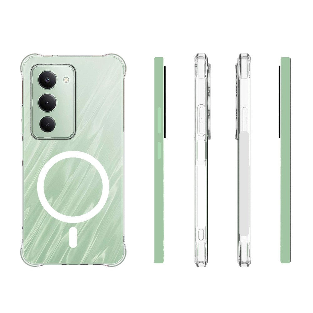 For Xiaomi Redmi 15 4G (EU) (171mm)  /  15 5G (EU) (171mm) Magnetic Case TPU Anti-drop Phone Back Cover