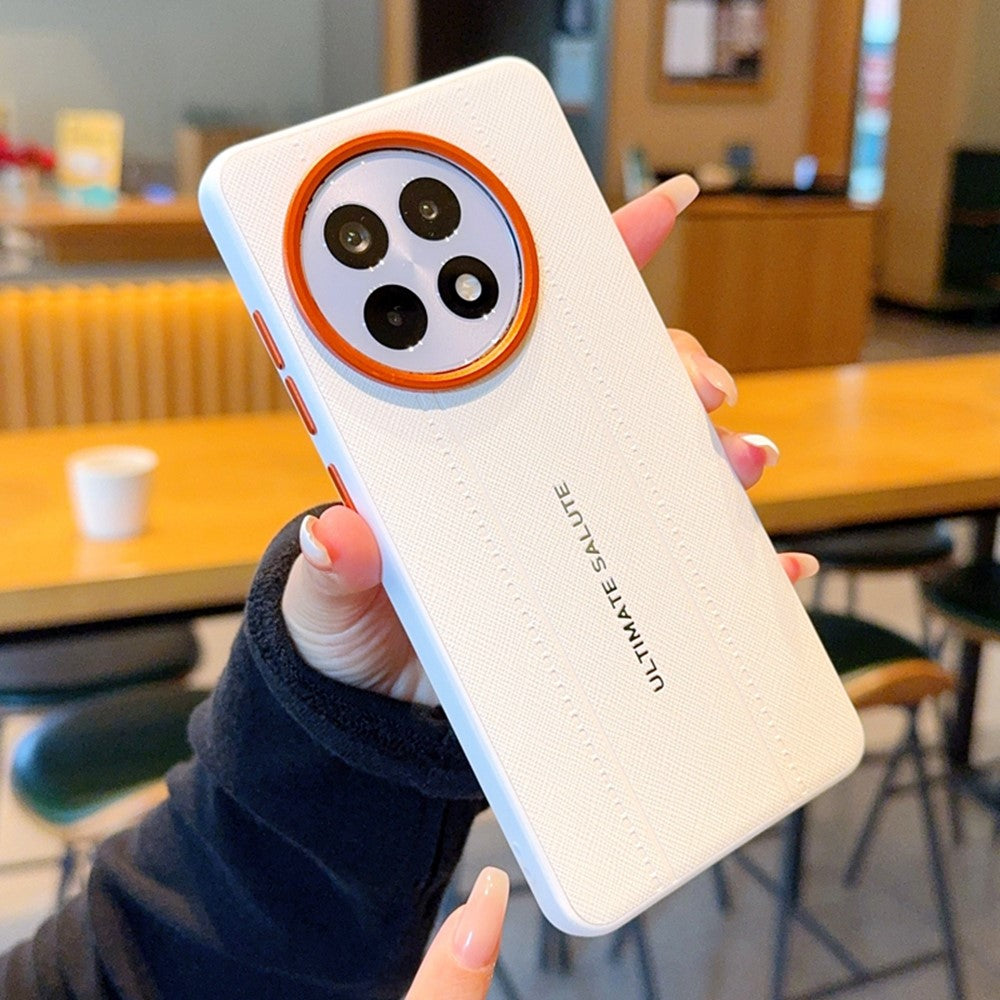 mobilskal för OnePlus Ace 5 5G / Ace 5 Pro 5G / 13R 5G Lädertextur PC + TPU Halkfritt Skyddsfodral