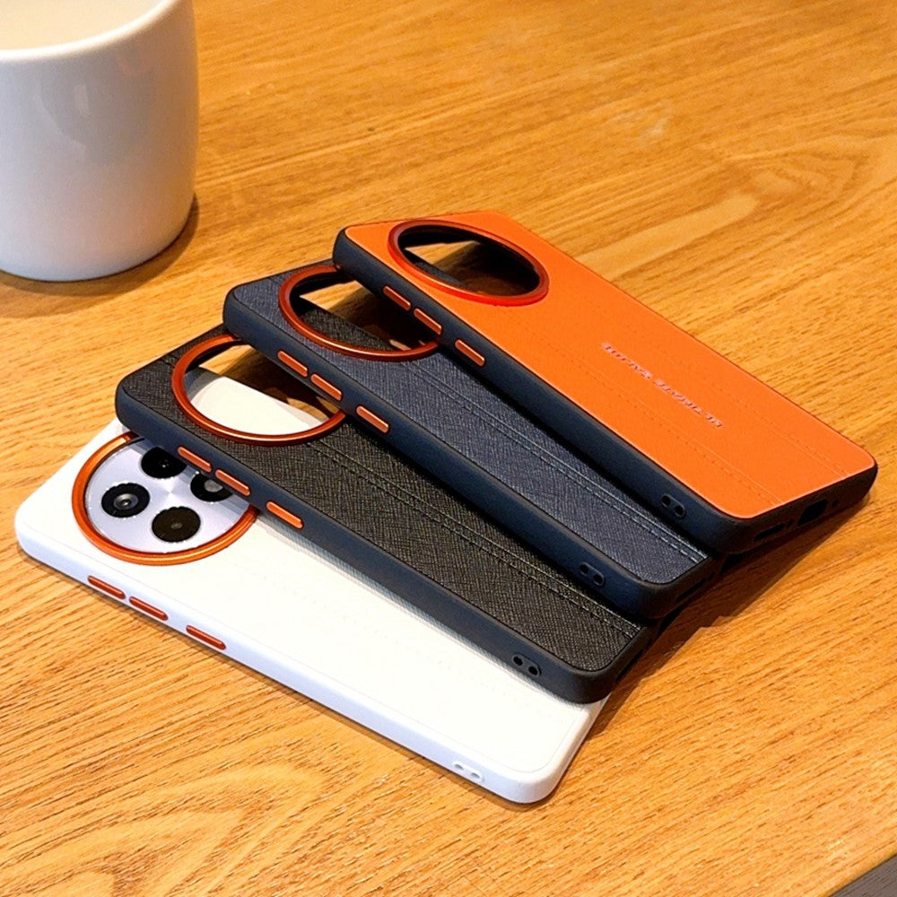 mobilskal för OnePlus Ace 5 5G / Ace 5 Pro 5G / 13R 5G Lädertextur PC + TPU Halkfritt Skyddsfodral