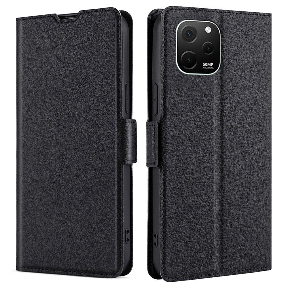 Huawei Nova Y61 4G Skrapkortsfodral PU-läder Stativ Fullt skydd Magnetiskt spänne mobilskal