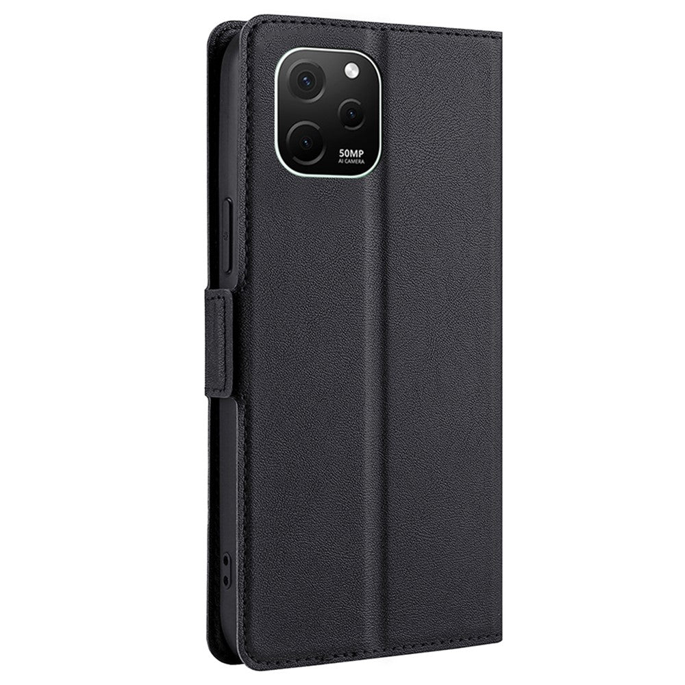 Huawei Nova Y61 4G Skrapkortsfodral PU-läder Stativ Fullt skydd Magnetiskt spänne mobilskal